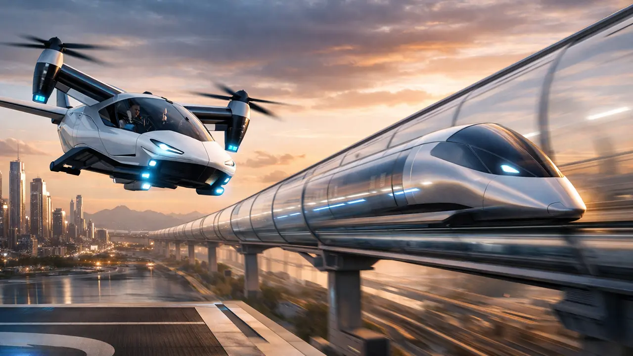 Carros voadores e trens supersônicos.