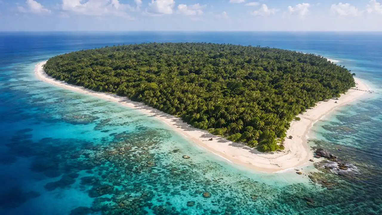 North Sentinel fica na Baía de Bengala, no Oceano Índico