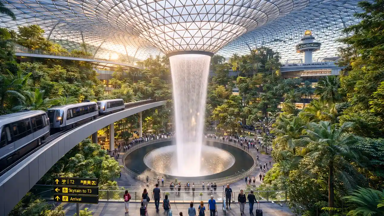 Aeroporto de Changi, em Singapura