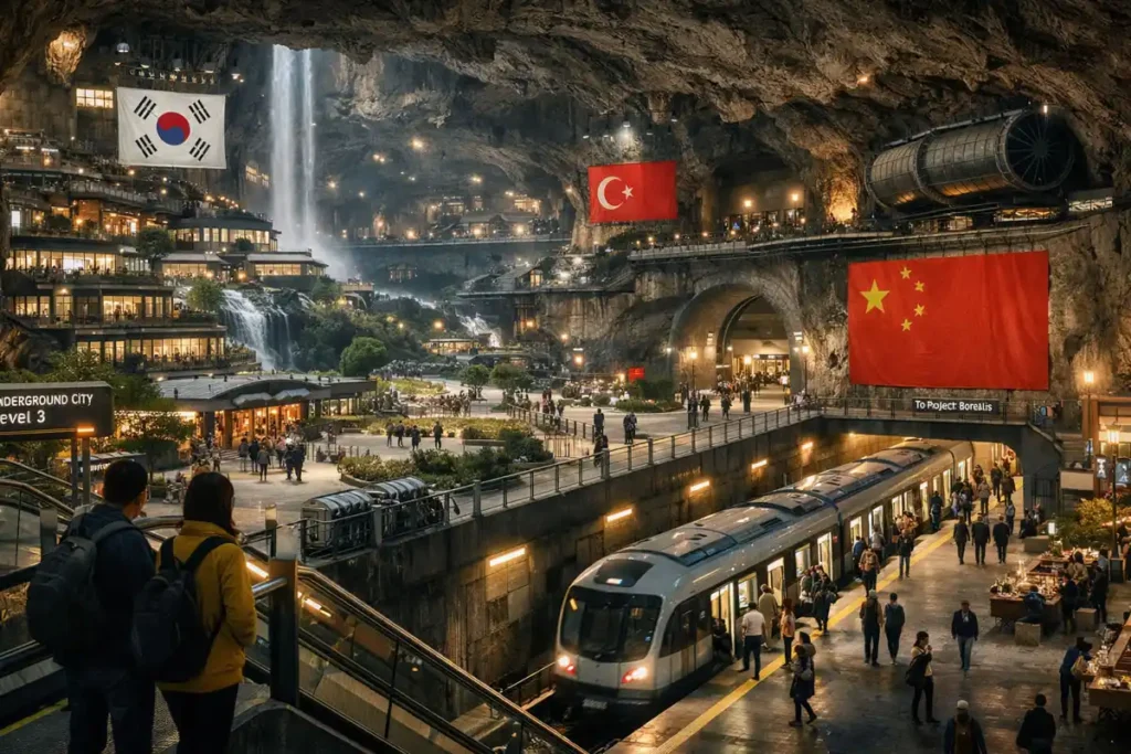 Cidades subterrâneas.