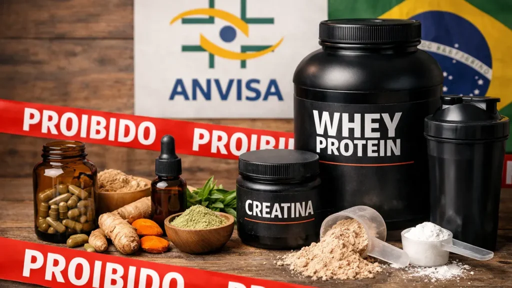 Marcas de creatina, Whey Protein e cápsulas naturais proibidos pela ANVISA
