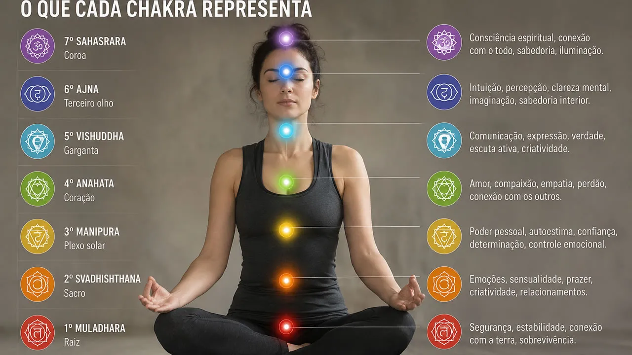 O significado dos 7 chakras e como eles afetam suas emoções