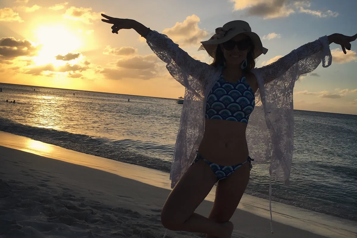 Como é o pôr do sol em Palm Beach