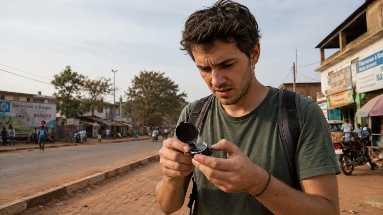Bangui, na África.