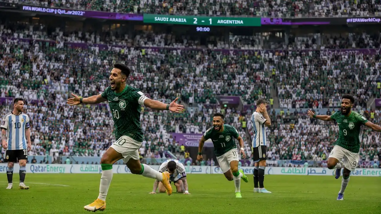 Arábia Saudita 2 x 1 Argentina, em 2022