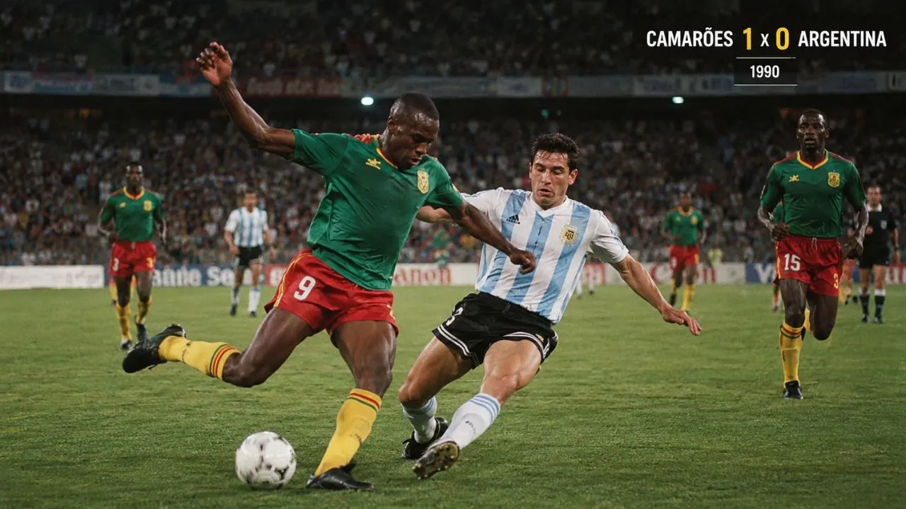 Camarões 1 x 0 Argentina, em 1990