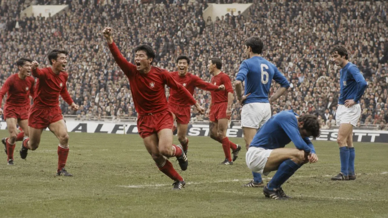Coreia do Norte 1 x 0 Itália, em 1966