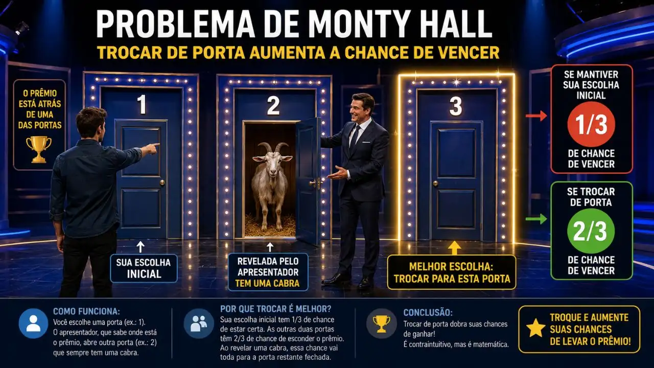 Trocar de porta pode dobrar sua chance de vencer