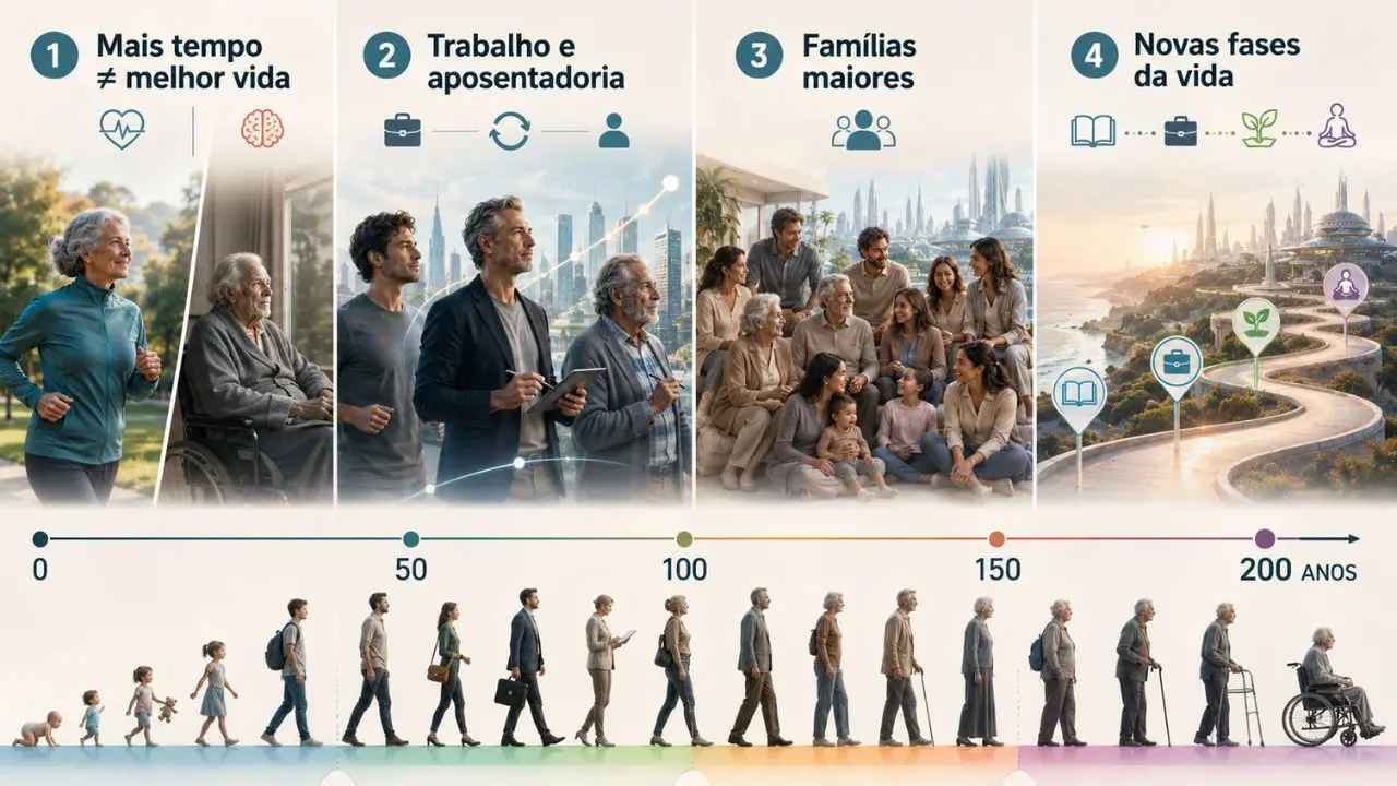 O que aconteceria se o ser humano pudesse viver 200 anos?