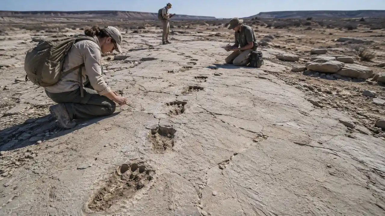 Pegadas humanas encontradas em locais inesperados