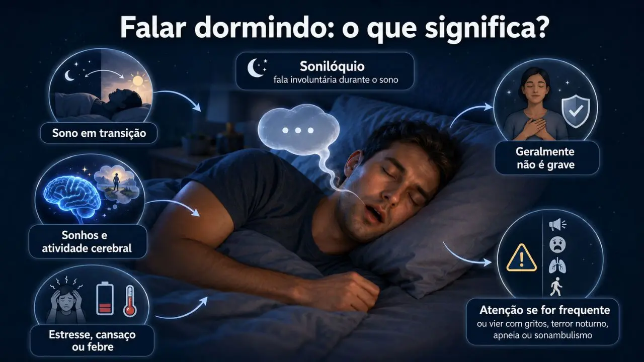 Por que algumas pessoas falam durante o sono? Isso é preocupante?