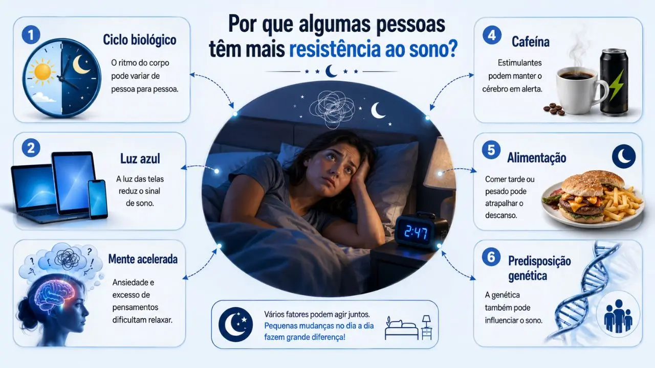 Por que algumas pessoas têm mais resistência ao sono?