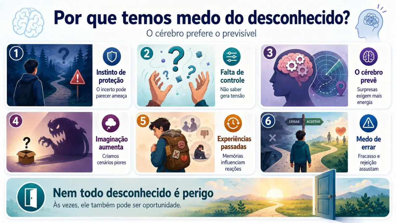 Por que o desconhecido causa medo?
