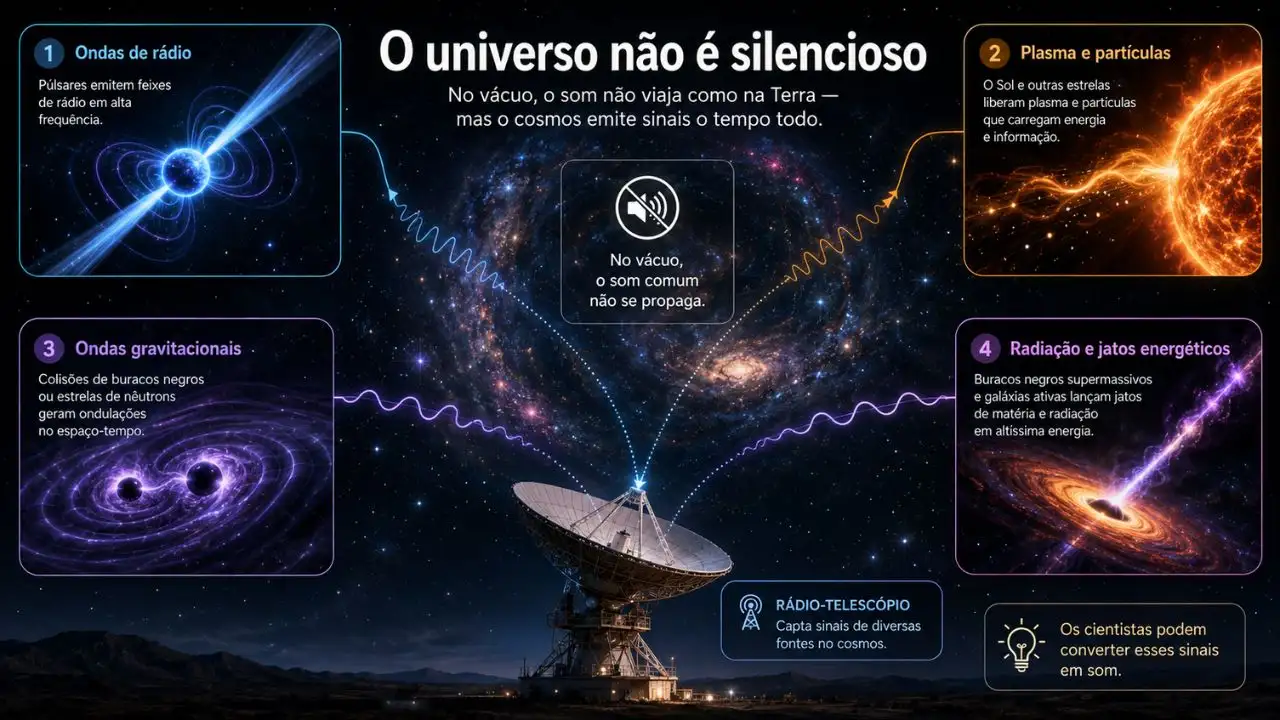 Por que o universo parece tão quieto?