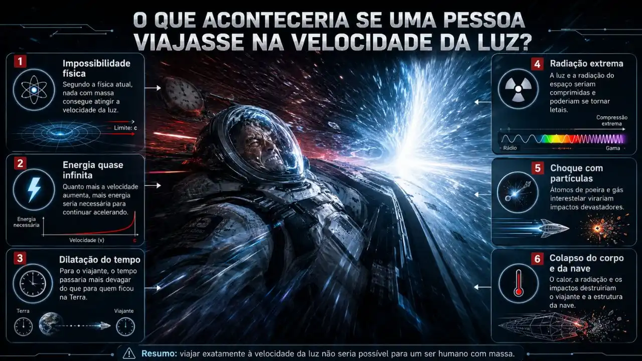E se fosse possível viajar à velocidade da luz? As consequências surpreenderão você