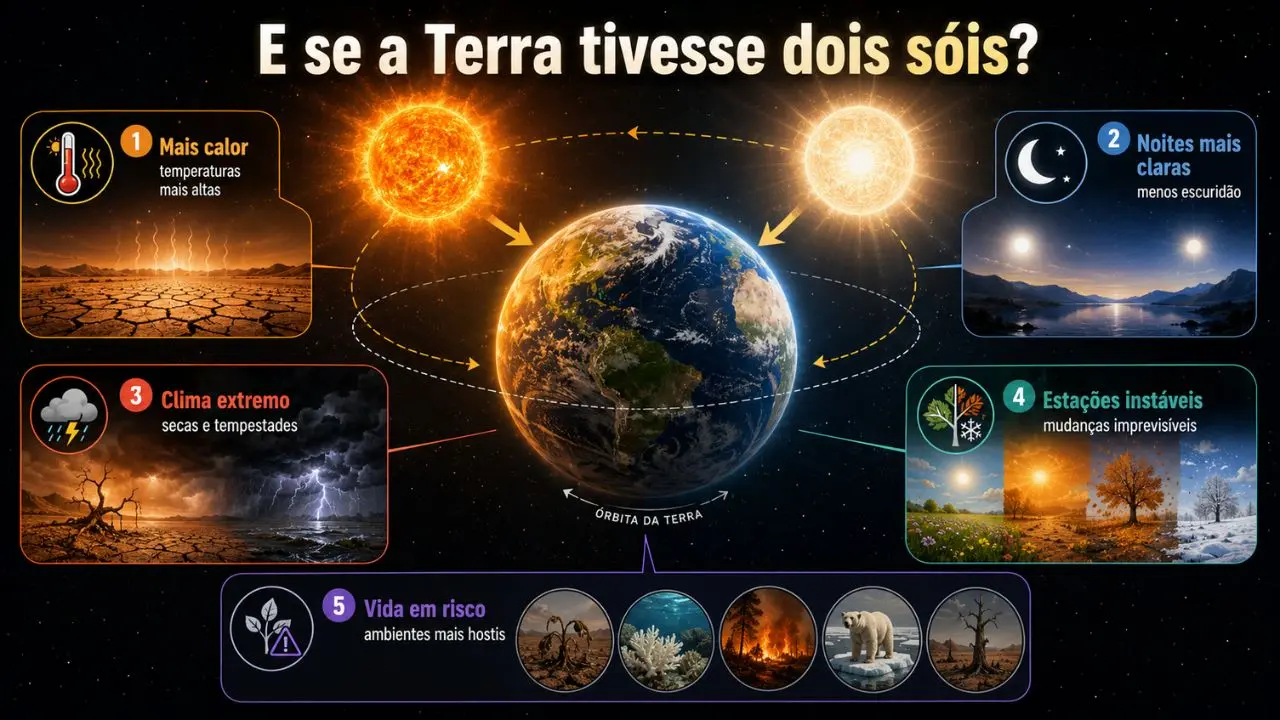 O que acontecereia se a Terra tivesse dois sóis? Você não vai acreditar
