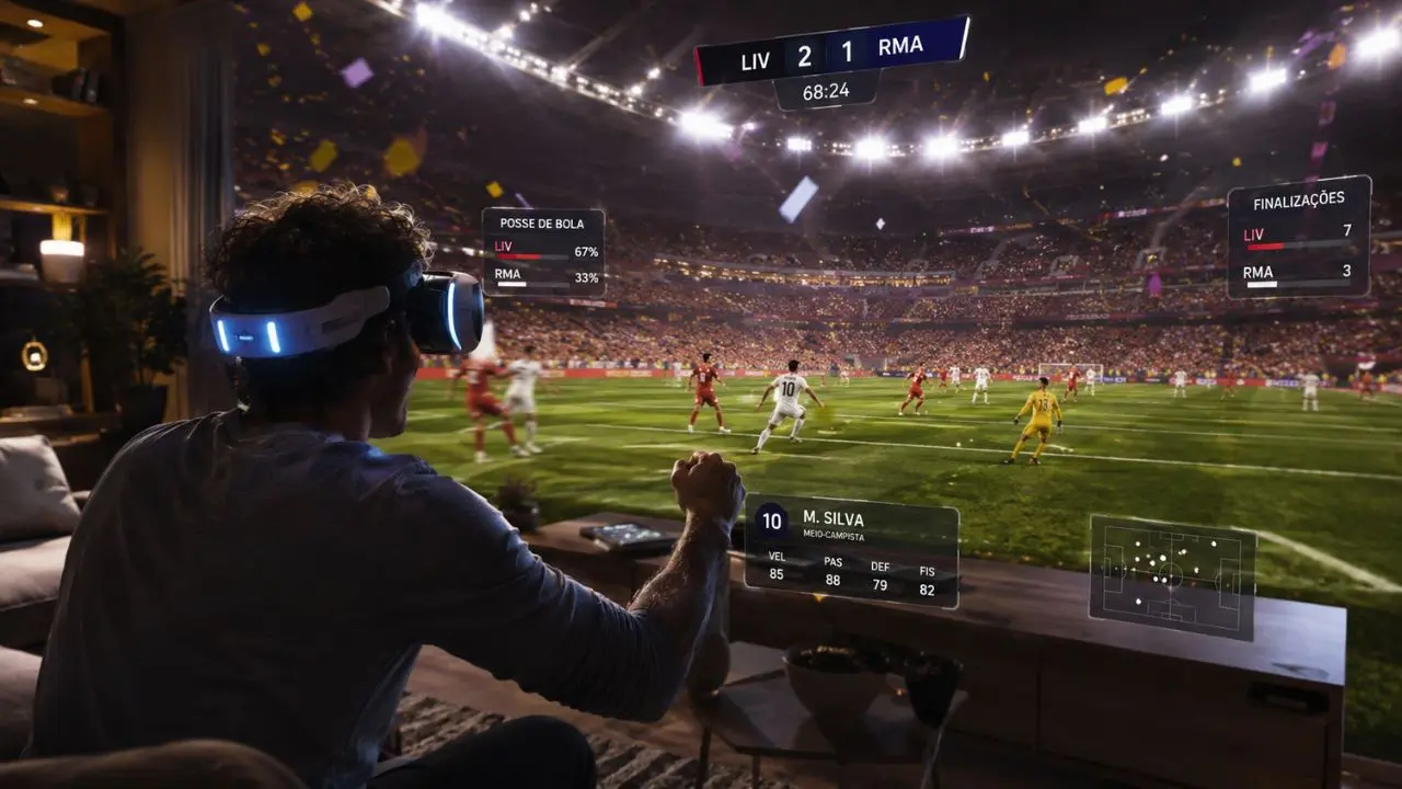 Como será assistir jogos com a realidade aumentada? Não vai acreditar