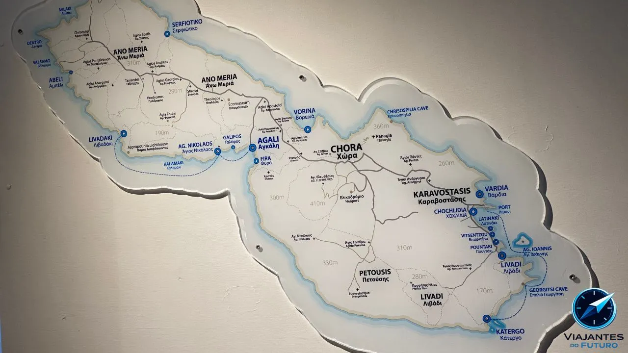 Mapa de Folegandros.
