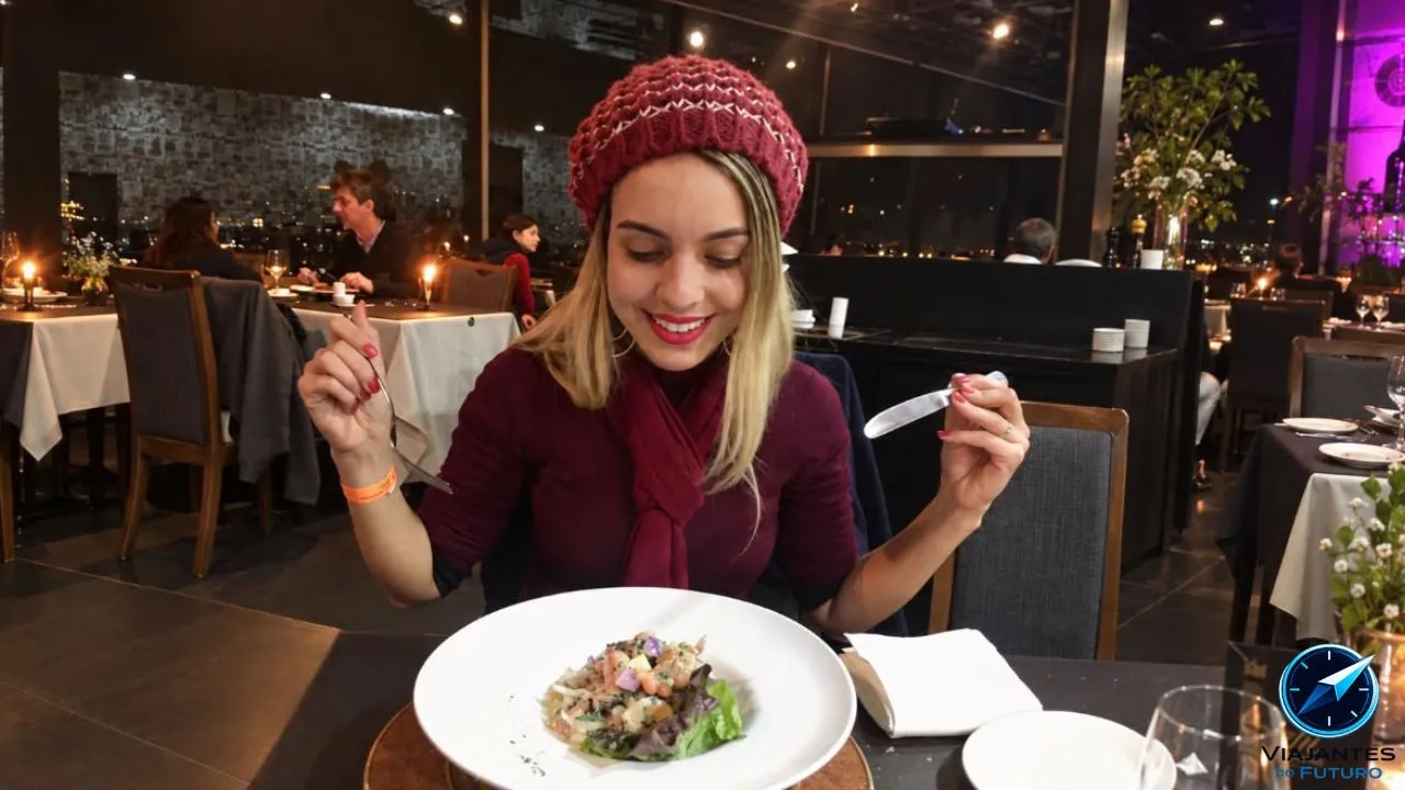 Restaurante Giratório Santiago vale a pena pela comida ou apenas pela vista?
